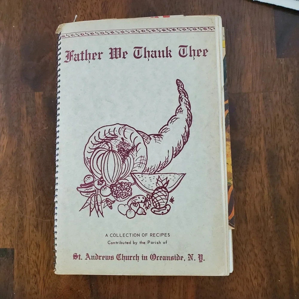 Vintage Father We Thank Thee St Andrews Church Oceanside NY Community Cookbook